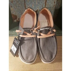 NWT Hey Dude Wendy Boho Grey US Size 10 EU 41 MISSING INSOLE!!